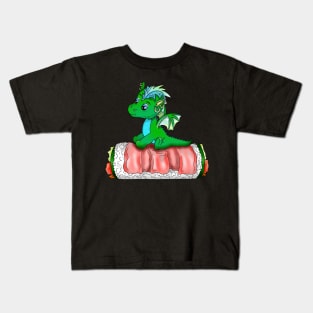 baby dragon sushi roll cartoon Kids T-Shirt